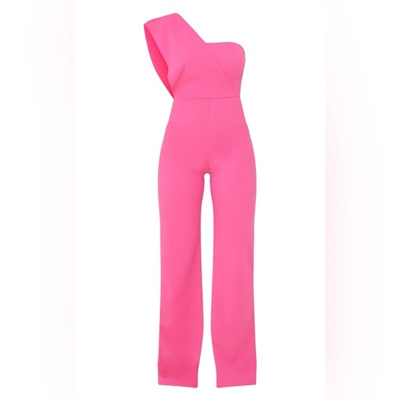 PRETTYLITTLETHING hot pink one should jumpsuit - Picture 3 of 7